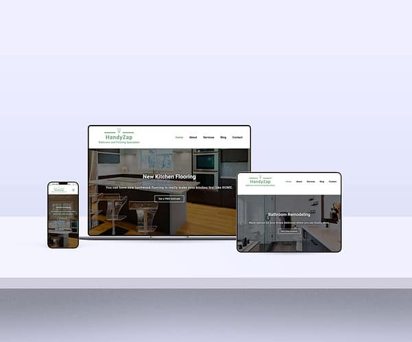 Contractor website design Handy Zap